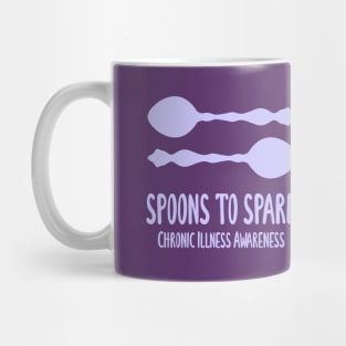 Spoons To Spare - Chronic Illness Awareness (Light Purple) Mug